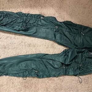 Maniere De Voir Women's Green & silver hardware Trousers